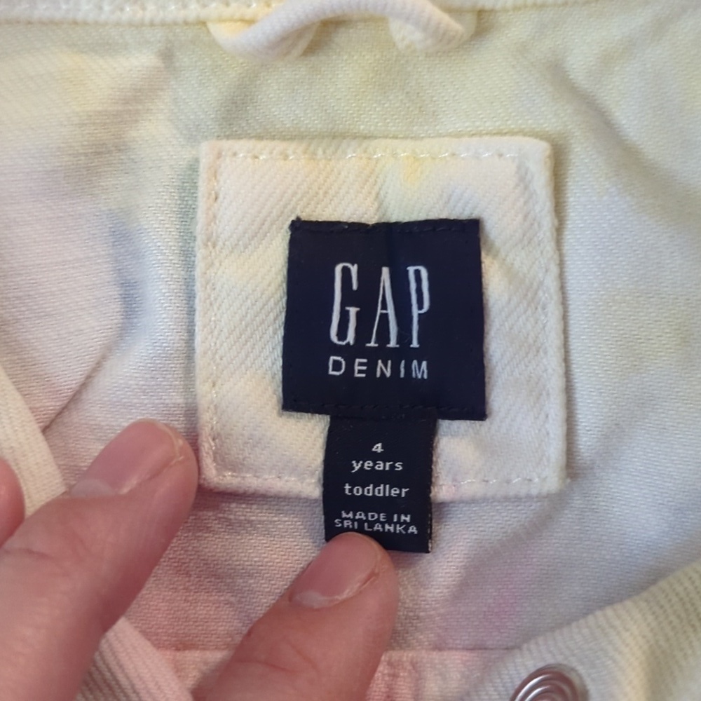 Gap Denim Tie Dye Jean Jacket Size 4 Years - Picture 2 of 6